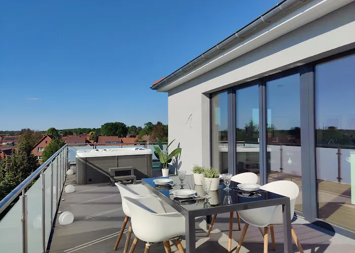 Wellness Penthouse - Sauna Und Ganzjahres Whirlpool