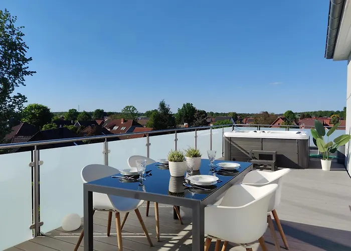 Wellness Penthouse - Sauna Und Ganzjahres Whirlpool Бургведель